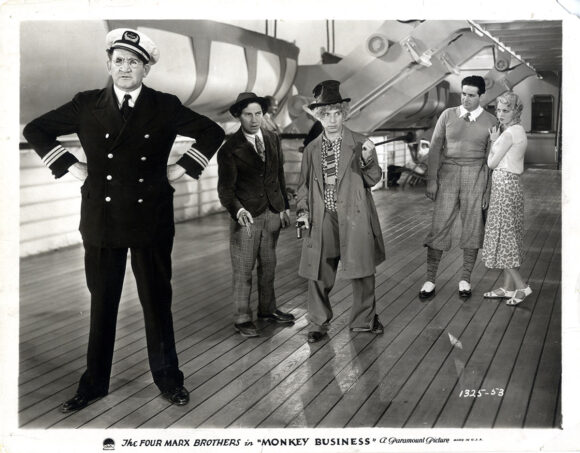 MONKEY BUSINESS (1931) Photo | Chico and Harpo Marx on ship deck #1325-53