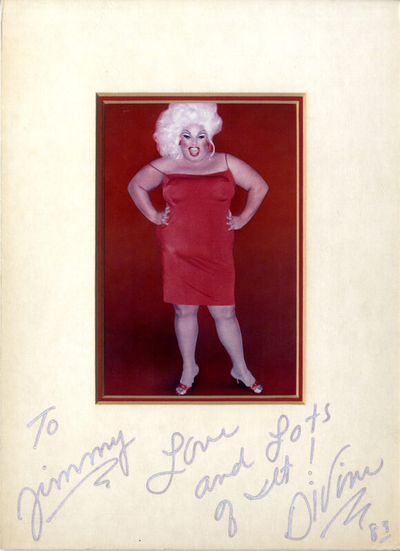 DIVINE (1987) Inscribed color portrait