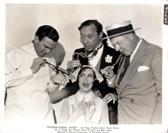 INTERNATIONAL HOUSE (1933) Photo ft. W. C. Fields, Gracie Allen, George Burns