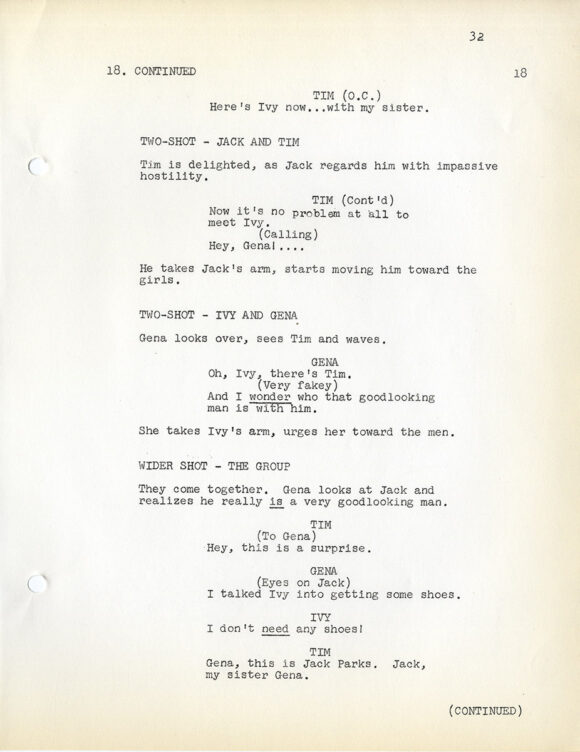 FOR LOVE OF IVY (Sep 26, 1967) Screenplay by Robert Alan Aurthur, Screen Story by Sidney Poitier