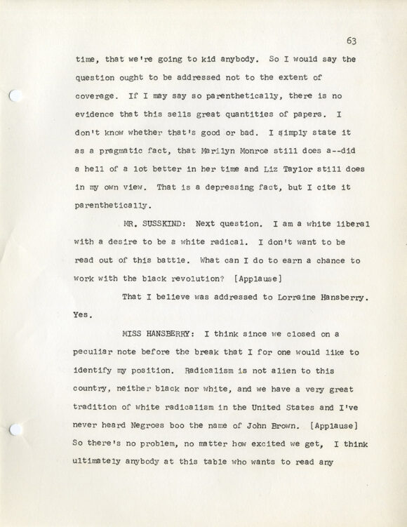 A VERBATIM TRANSCRIPT OF A FORUM: THE BLACK REVOLUTION AND THE WHITE BACKLASH - WHO SPEAKS FOR THE NEGRO... AND WHO LISTENS? (Jun 15, 1964)