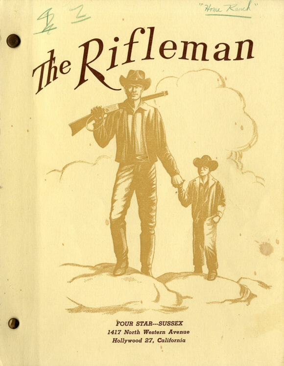 RIFLEMAN, THE - "HOME RANGE" (1958) Television script by Sam Peckinpah