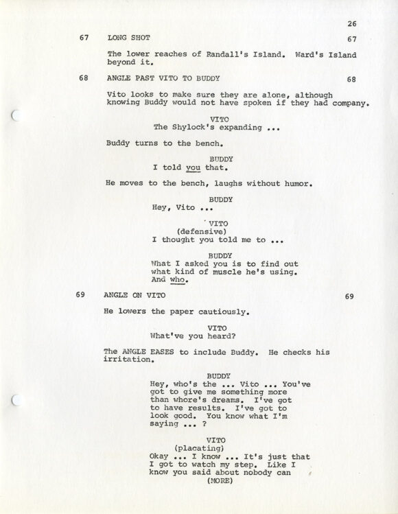 SEVEN-UPS, THE (Oct 27, 1972) Film script by Albert Ruban, Sonny Grosso, Alexander Jacobs