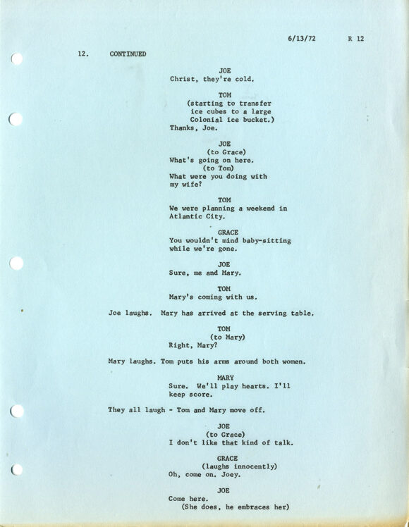 COPS AND ROBBERS (1972) Shooting Script dated May 30, 1972 by Donald Westlake - Image 3