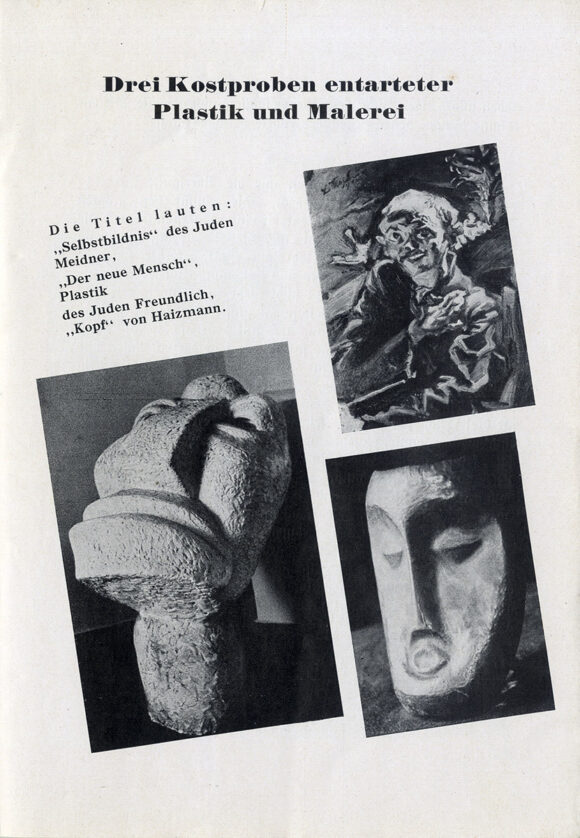 FÜHRER DURCH DIE AUSSTELLUNG ENTARTETE KUNST [Degenerate Art exhibition] (1936) Booklet - Image 3