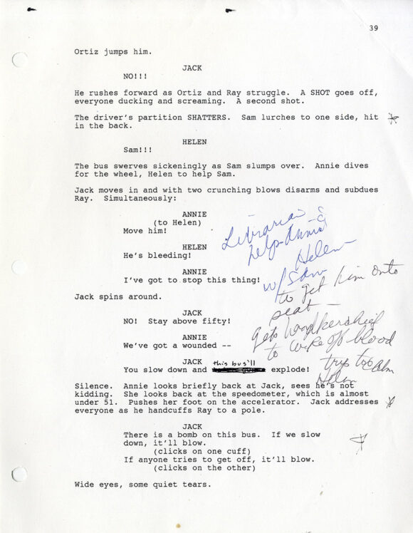 SPEED (1994) Film script