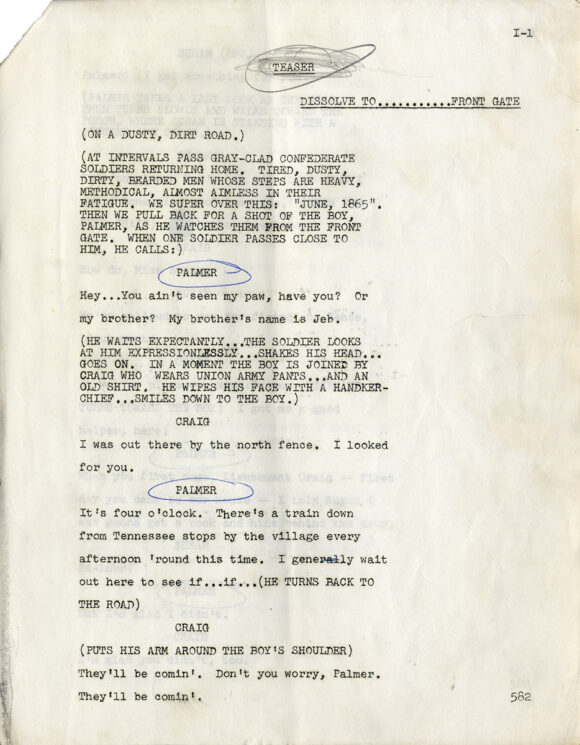 MATINEE THEATRE - "THE CAUSE" (1958) TV script by Rod Serling