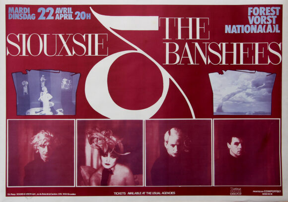 SIOUXSIE AND THE BANSHEES (1986) Belgian concert poster