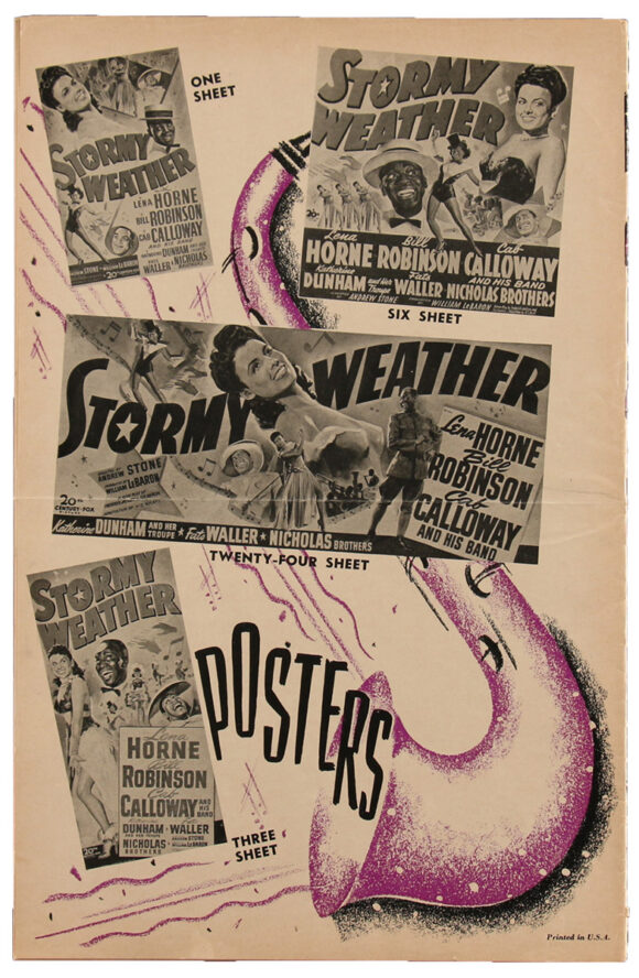 STORMY WEATHER (1943) Pressbook