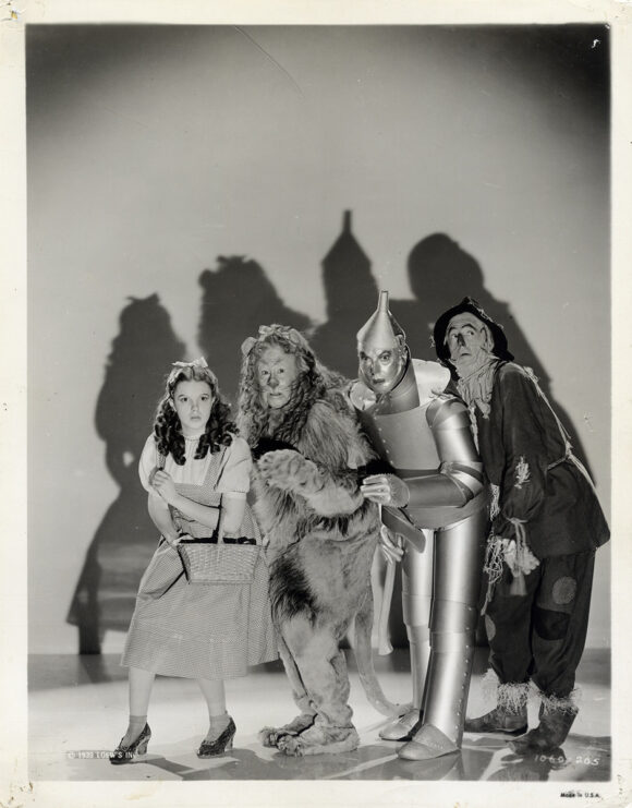 WIZARD OF OZ, THE (1939) Meeting the wizard four-shot photo