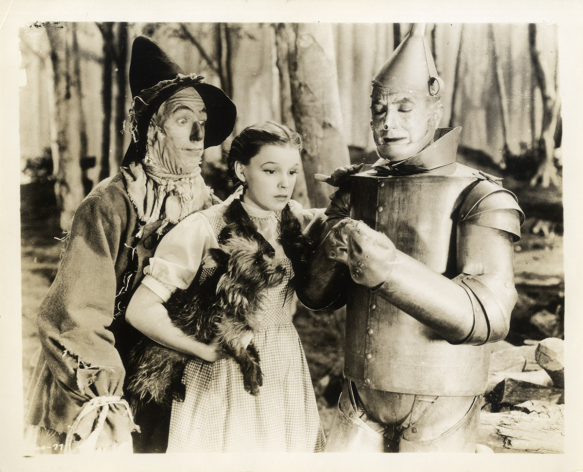 WIZARD OF OZ, THE (1939) Tin Man in forest WalterFilm