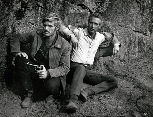 BUTCH CASSIDY AND THE SUNDANCE KID (1969) Oversize scene portrait