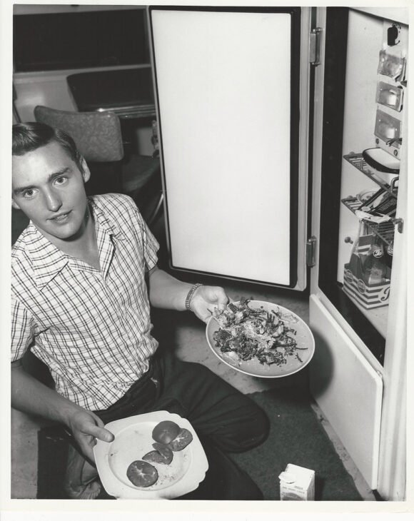 DENNIS HOPPER AT HOME (ca. 1955) Set of 7 photos