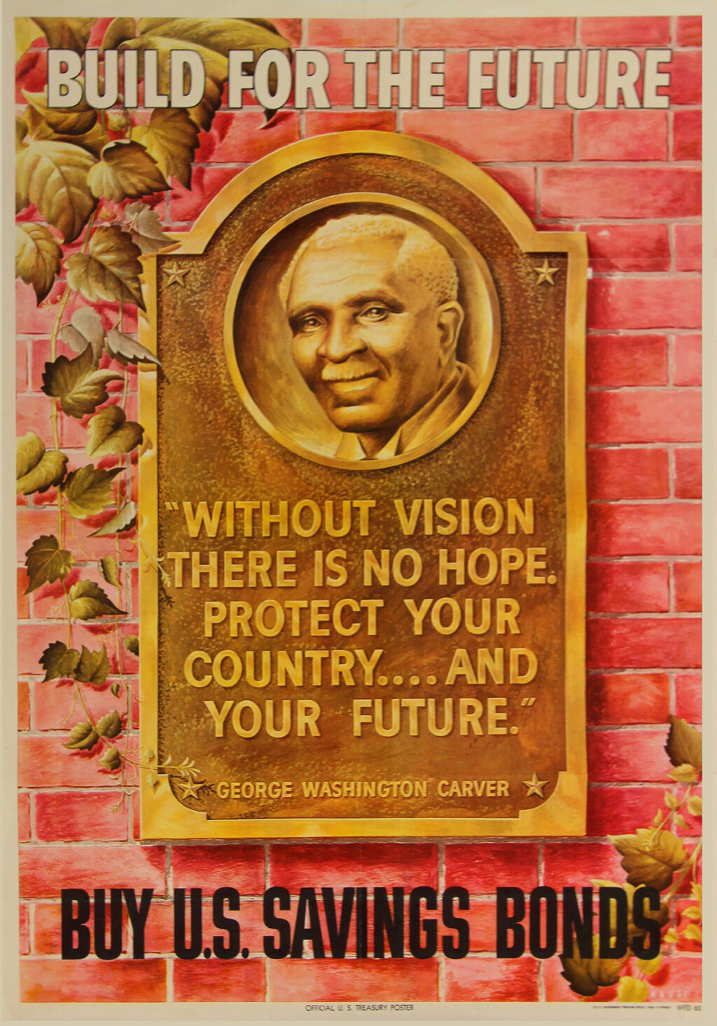 GEORGE WASHINGTON CARVER (1945) WWII savings bond poster