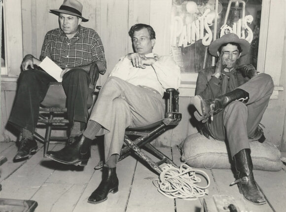 KING VIDOR & CAST | DUEL IN THE SUN (1946) Set of 4 BTS photos