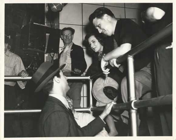 GEORGE STEVENS, IRENE DUNNE, CARY GRANT | PENNY SERENADE (1941) BTS photo