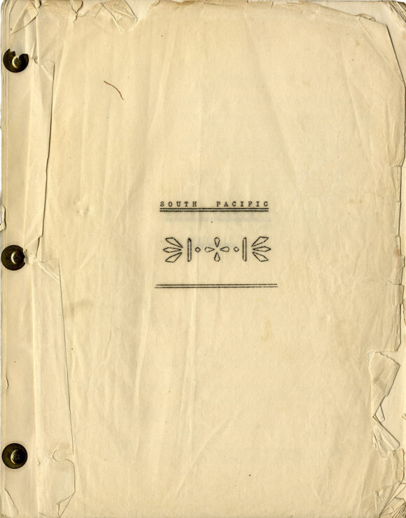 SOUTH PACIFIC (1949) Theatre script