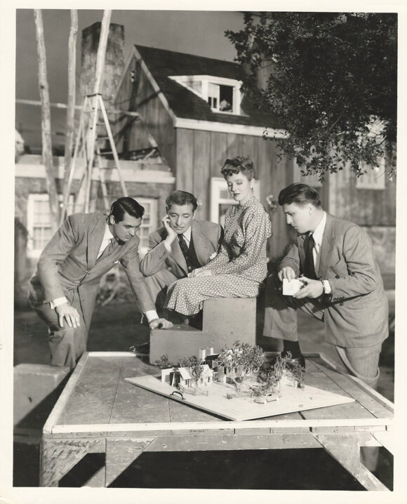 GEORGE STEVENS & CAST | TALK OF THE TOWN (1942) BTS photo