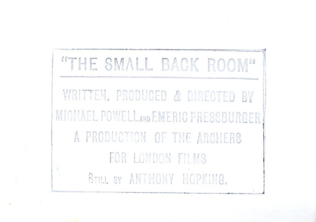 MICHAEL POWELL DIRECTS | THE SMALL BACK ROOM (1949) Set of 3 UK photos