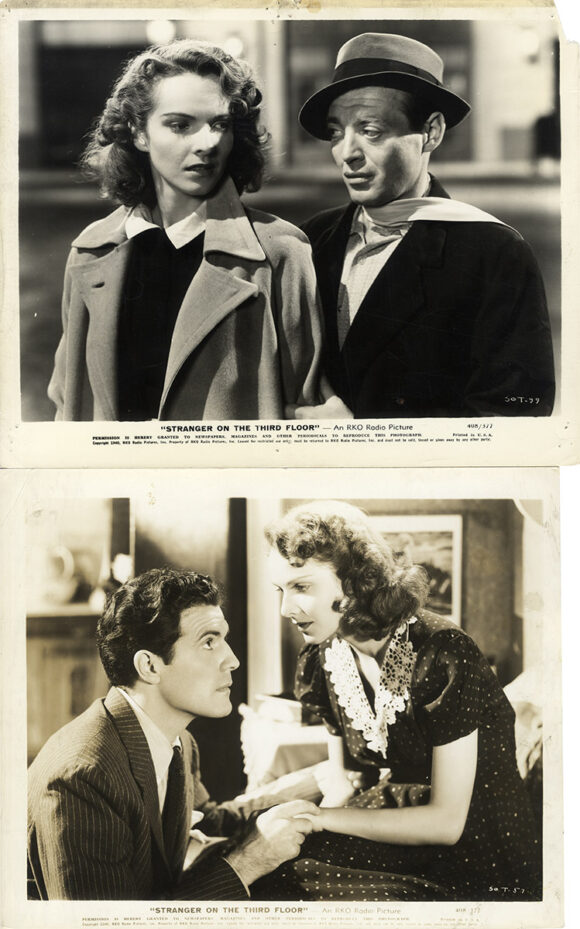 STRANGER ON THE THIRD FLOOR (1940) Set of 5 photos