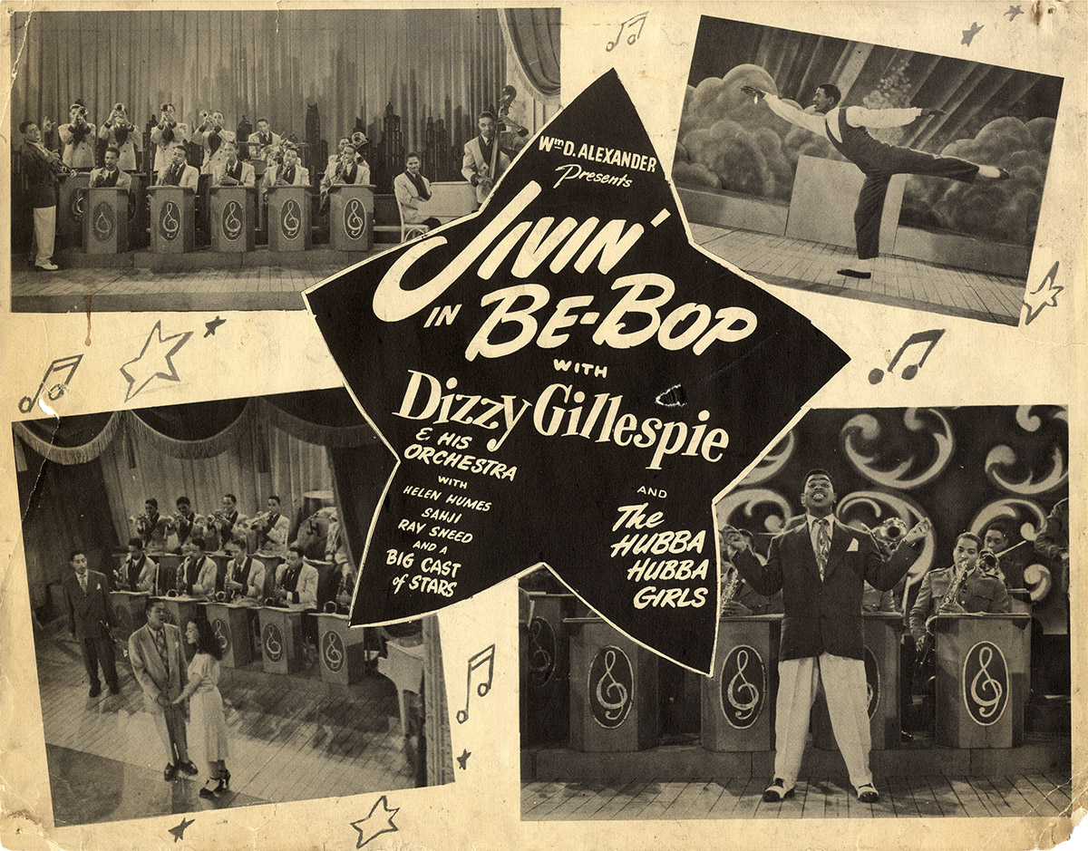 Dizzy Gillespie (actor) JIVIN' IN BE-BOP (1947) Lobby card - WalterFilm