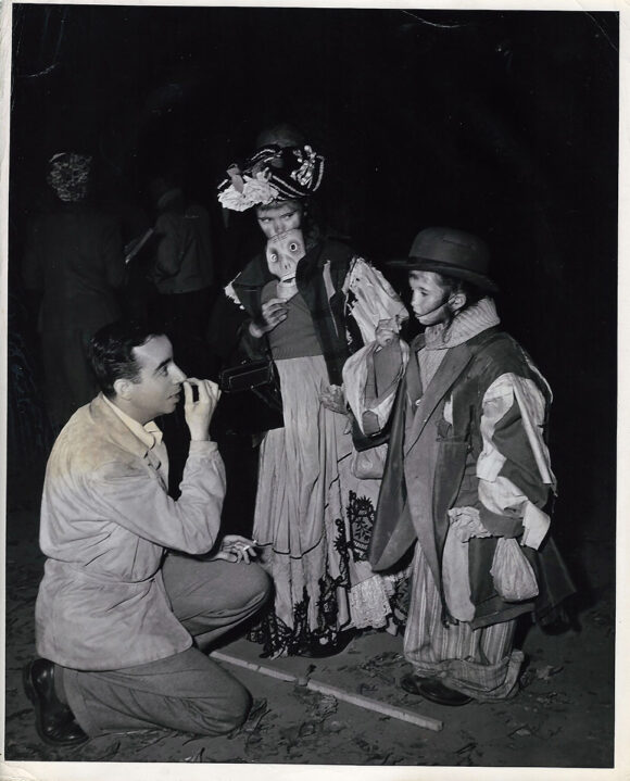 MEET ME IN ST. LOUIS | VINCENTE MINNELLI AND THE HALLOWEEN SEQUENCE (1944) BTS photo