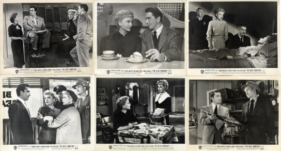 THE BLUE GARDENIA (1953) Set of 8 photos