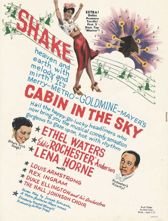 CABIN IN THE SKY (1942) Trade ad ft. artwork by Al Hirschfeld