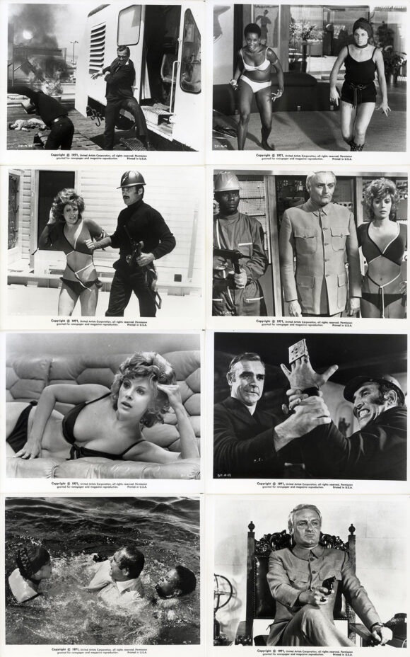 Ian Fleming (source) DIAMONDS ARE FOREVER (1971) Set of 24 photos