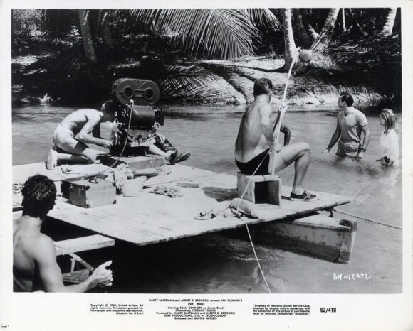 Ian Fleming (source) DR. NO (1962) BTS candid photo