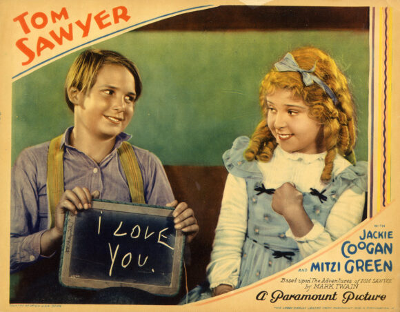 Mark Twain (source) TOM SAWYER (1930) Lobby card