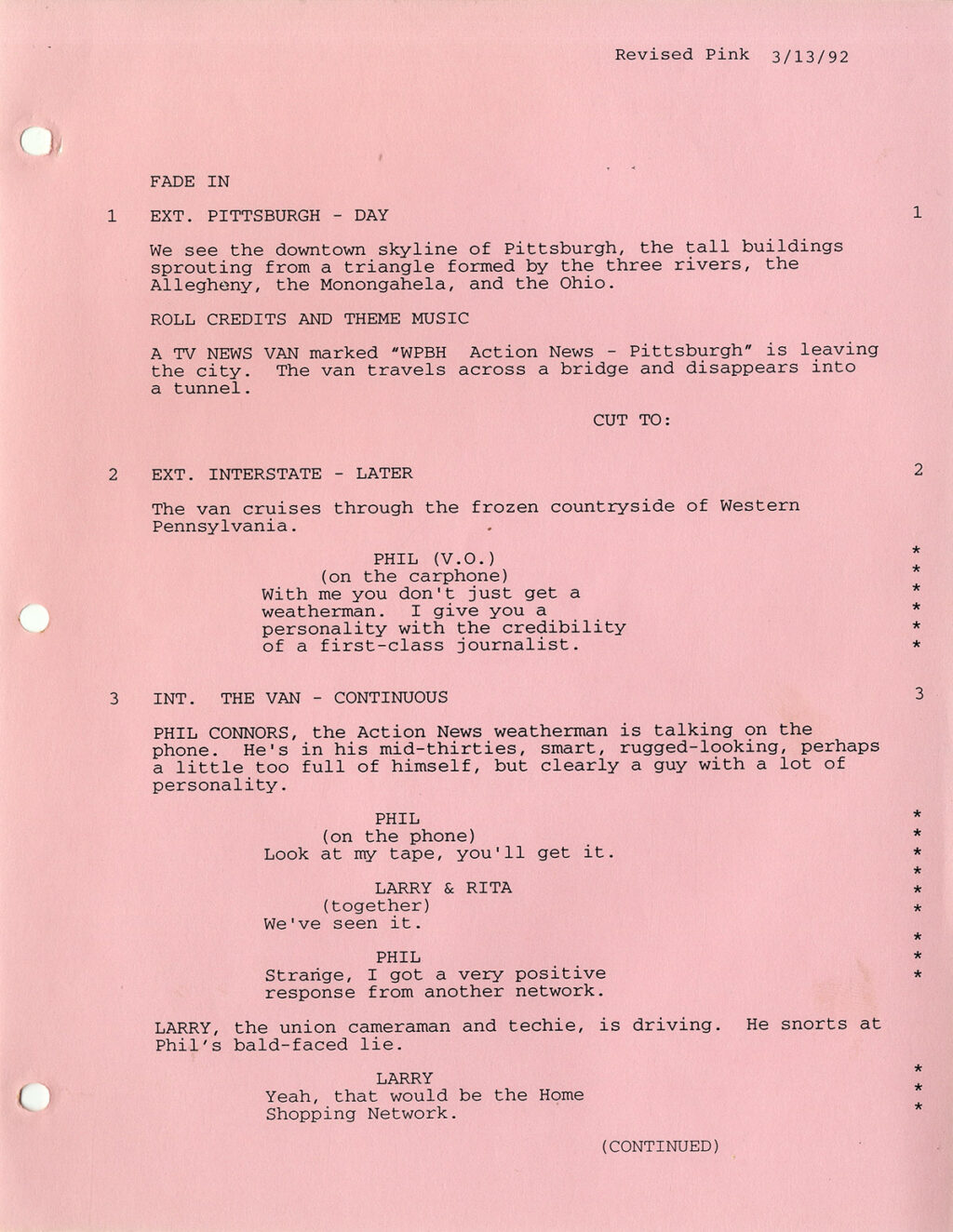 Harold Ramis (co-screenwriter, director) GROUNDHOG DAY (1992) Rainbow film script by Danny Rubin, Harold Ramis - Image 2