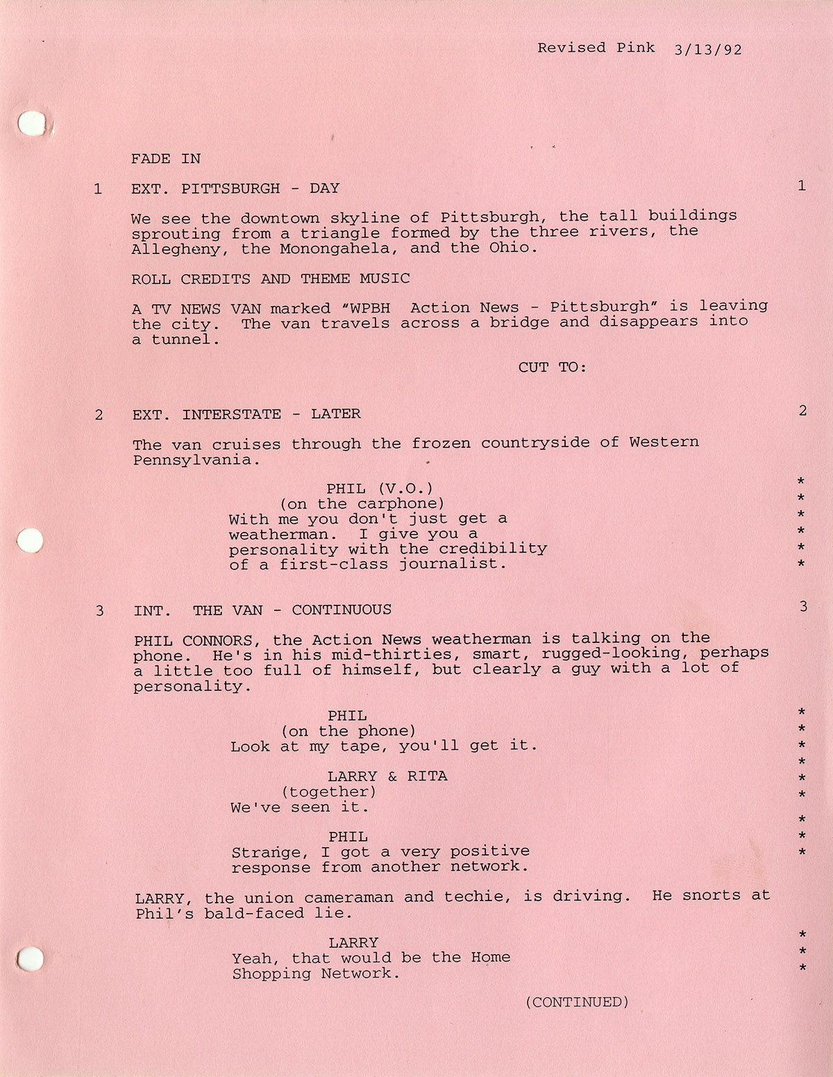 Harold Ramis (co-screenwriter, director) GROUNDHOG DAY (1992) Rainbow