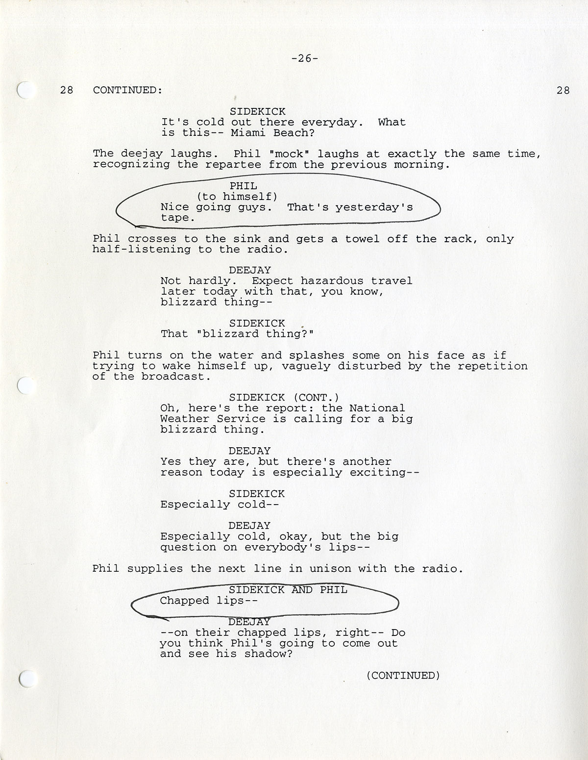 Harold Ramis (co-screenwriter, director) GROUNDHOG DAY (1992) Rainbow