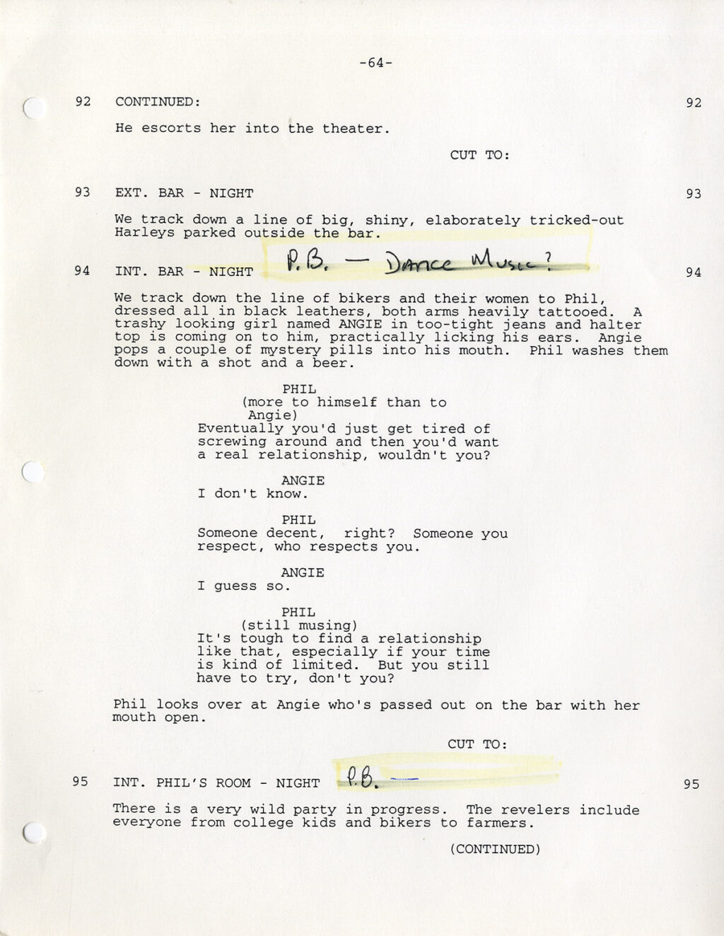 Harold Ramis (co-screenwriter, director) GROUNDHOG DAY (1992) Rainbow film script by Danny Rubin, Harold Ramis - Image 5