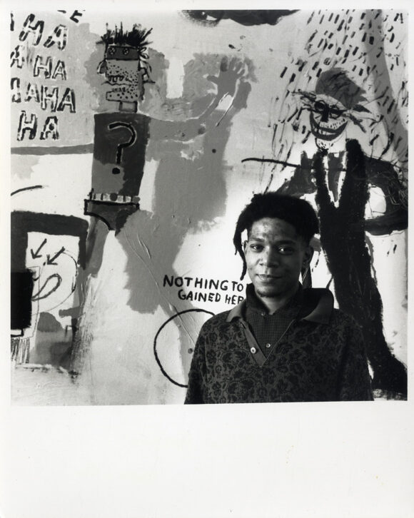 JEAN-MICHEL BASQUIAT (ca. 1985) Photo by Tseng Kwong Chi