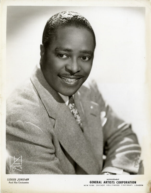 LOUIS JORDAN (ca. late-1940s) Talent agency photo