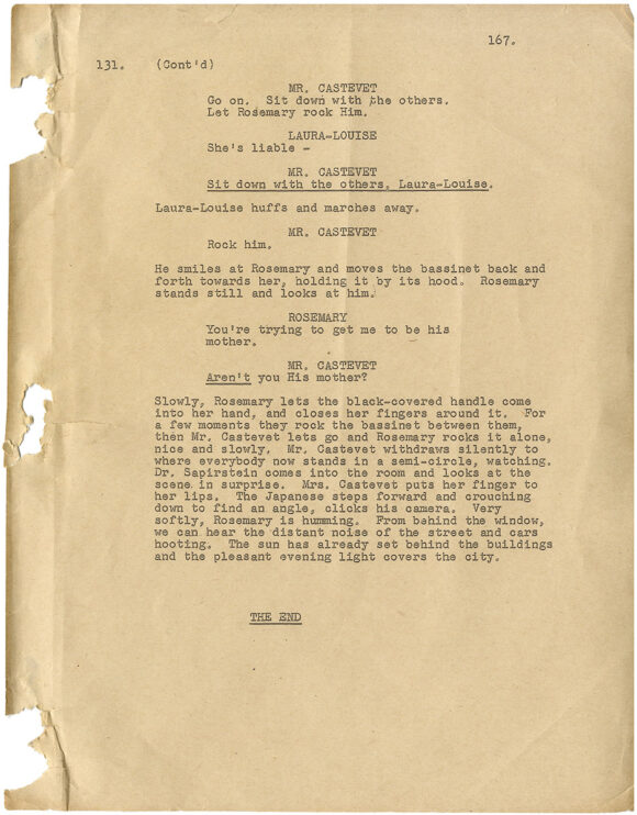 Roman Polanski (screenwriter, director) ROSEMARY'S BABY (Jul 24, 1967) Final Draft screenplay - Image 3