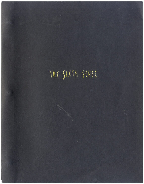 SIXTH SENSE, THE (1998) Final Shooting script signed by director M. Night Shyamalan