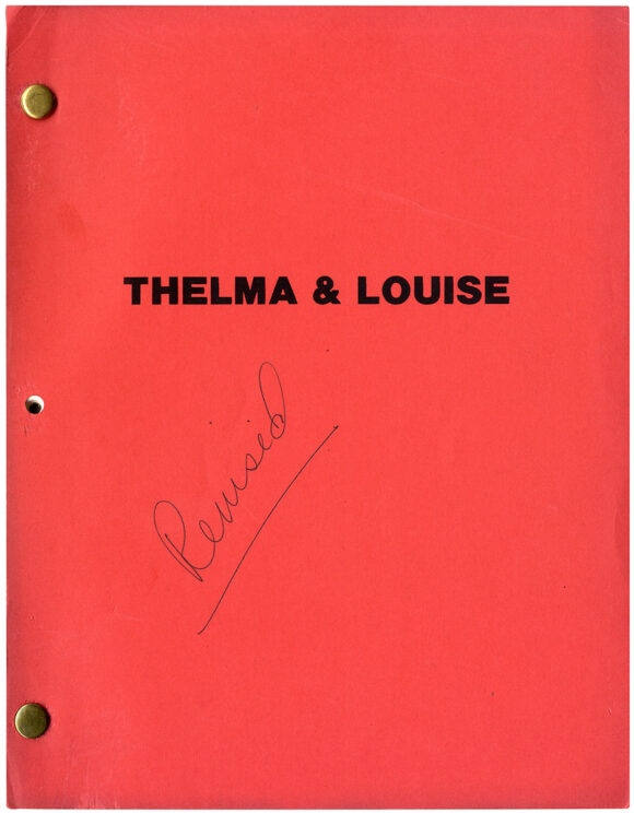 Ridley Scott (director) THELMA & LOUISE (1990) Second draft film script