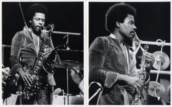 WAYNE SHORTER (ca. 1975) Set of 2 photos