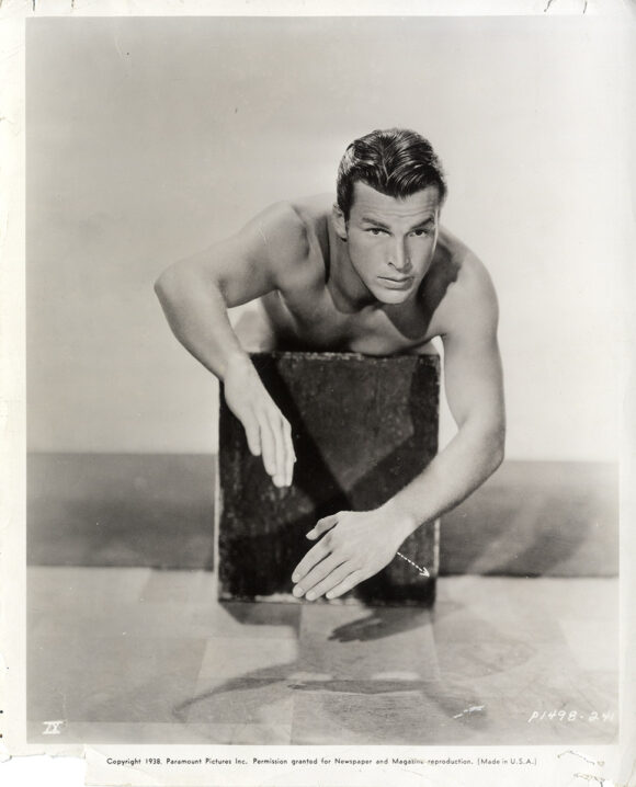 BUSTER CRABBE | HOW TO SWIM IN NINE EASY LESSONS (1938) Set of 4 beefcake photos