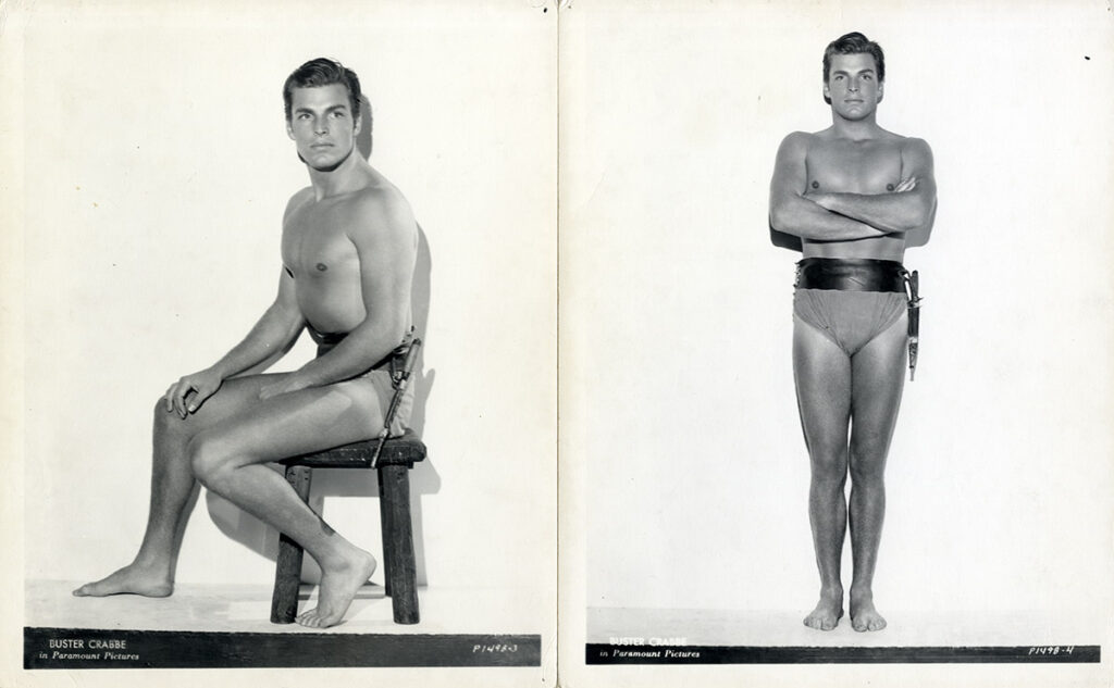 BUSTER CRABBE | KING OF THE JUNGLE (1933) Set of 5 beefcake publicity portraits - Image 2