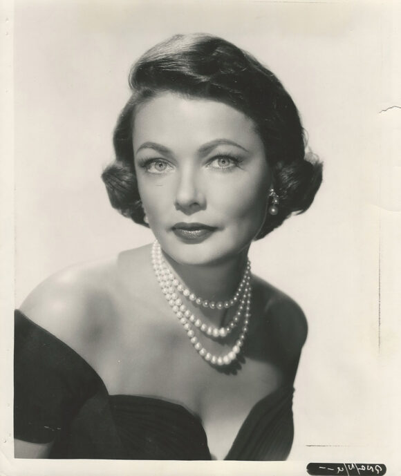 GENE TIERNEY | THE LEFT HAND OF GOD (1955) Classic 1950s portrait