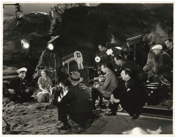 SINGING MARINE, THE (1937) Oversized production photo by Manatt