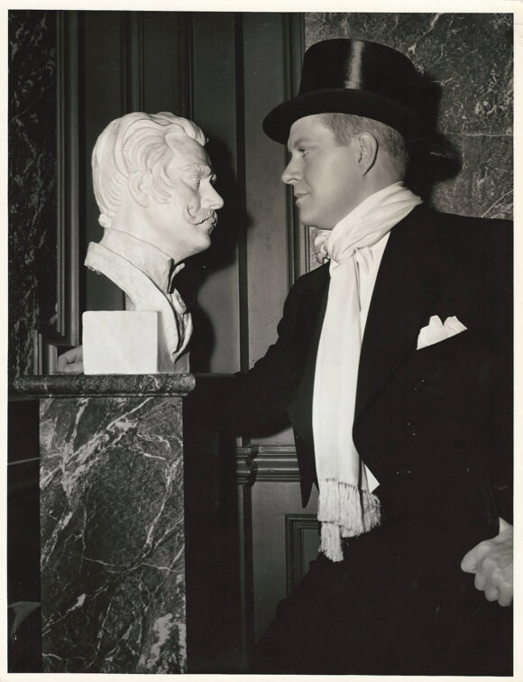 NELSON EDDY WITH BUST (1941) Oversized photo