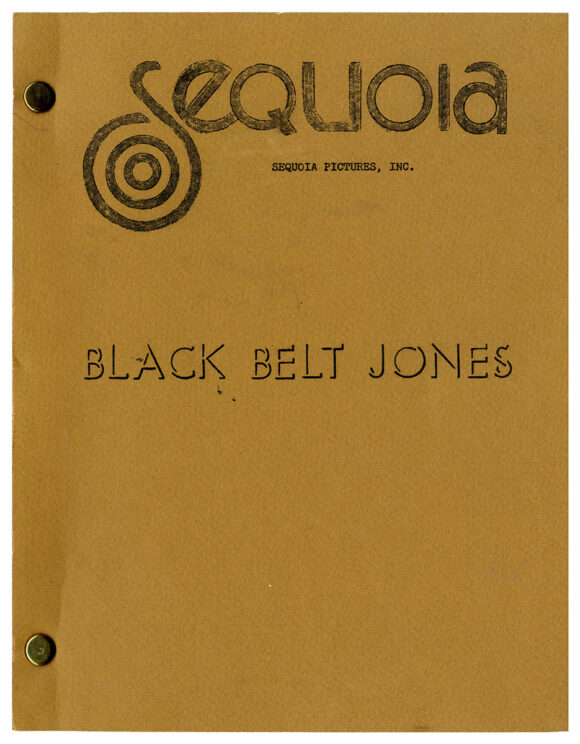 (Blaxploitation film) BLACK BELT JONES [1974] Film script by Oscar Williams