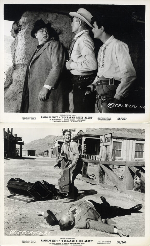 Budd Boetticher (director) BUCHANAN RIDES ALONE (1958) Set of 9 photos - Image 3