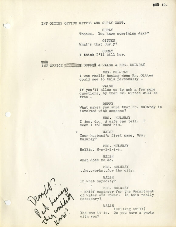 CHINATOWN [ca. 1973] Jack Nicholson's copy of early draft film script by Robert Towne - Image 3