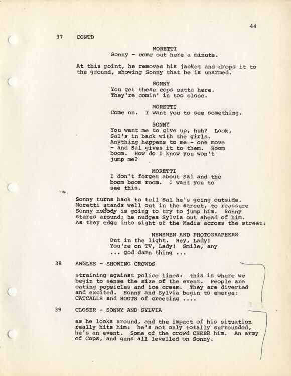 DOG DAY AFTERNOON [1973] Film script - Image 3